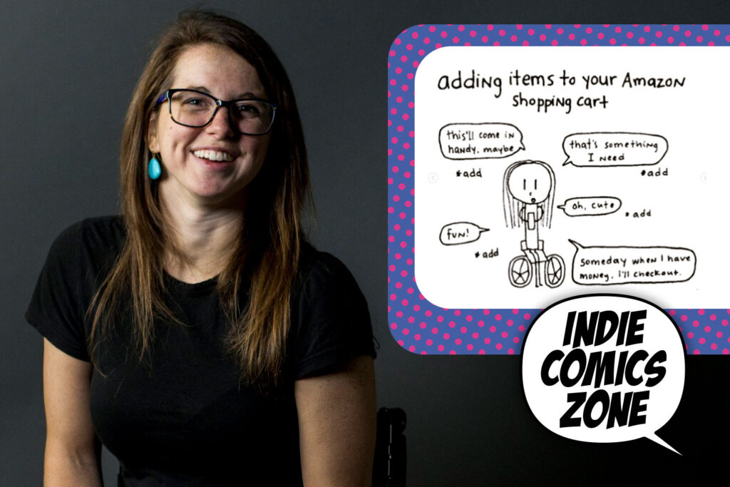 Kristin’s webcomics feature the humorous side of her day-to-day struggles. 