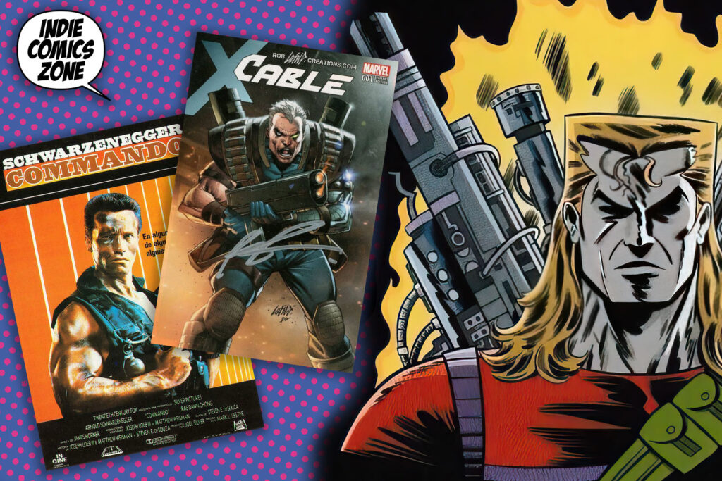 Ron Radical is equal parts Schwarzenegger and Liefeld styled-swagger.